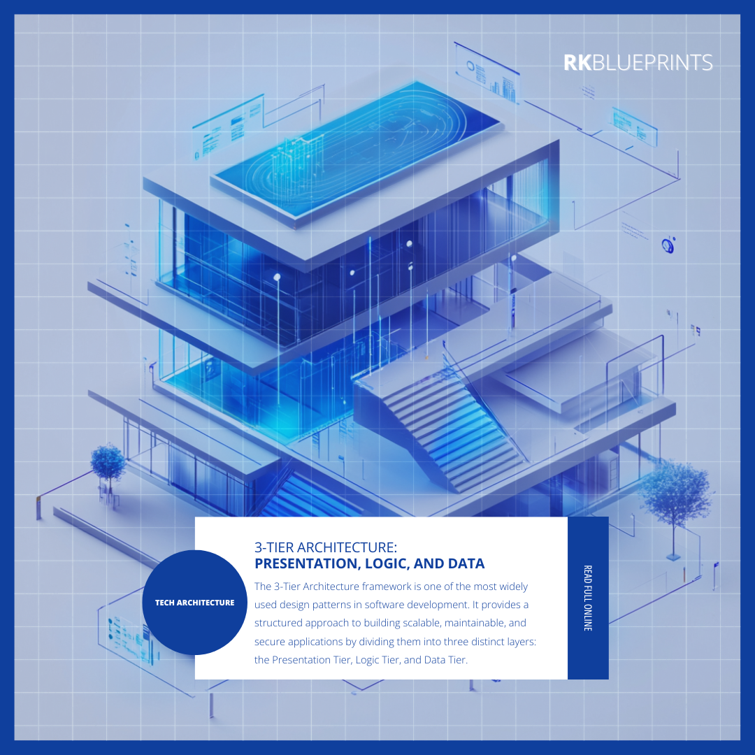 3-tier architecture: presentation, logic, and data